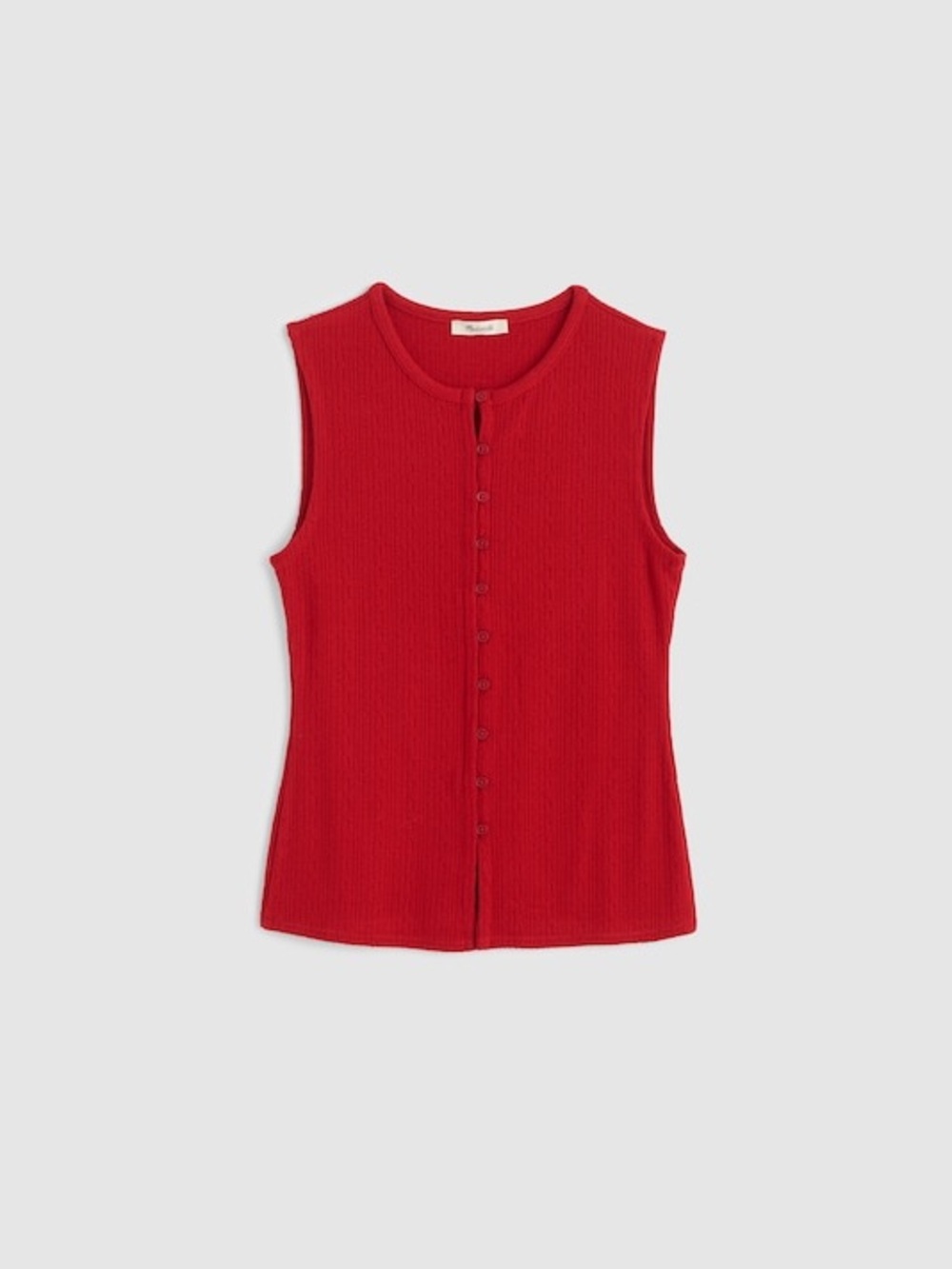 Madewell Pointelle Cutaway Vest - Picture 5 of 10
